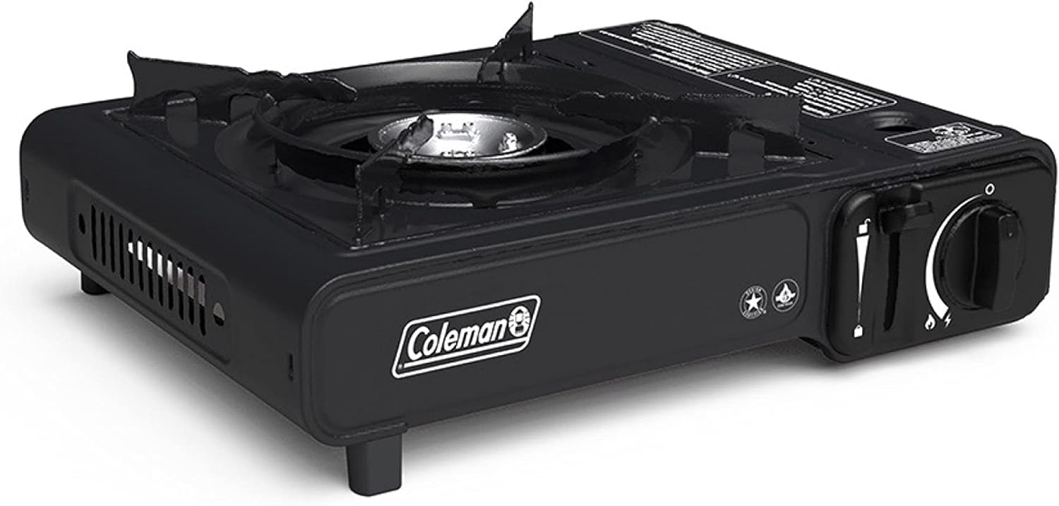 Coleman Classic 1-Burner Butane Stove, Portable Camping Stove with Carry Case  Push-Button Starter, Includes Precise Temperature Control  7,650 BTUs of Power for Camping, Tailgating,  More