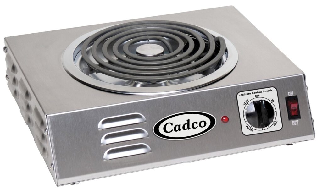Cadco CSR-3T 14 Electric Hotplate w/ (1) Burner  Infinite Controls, 120v