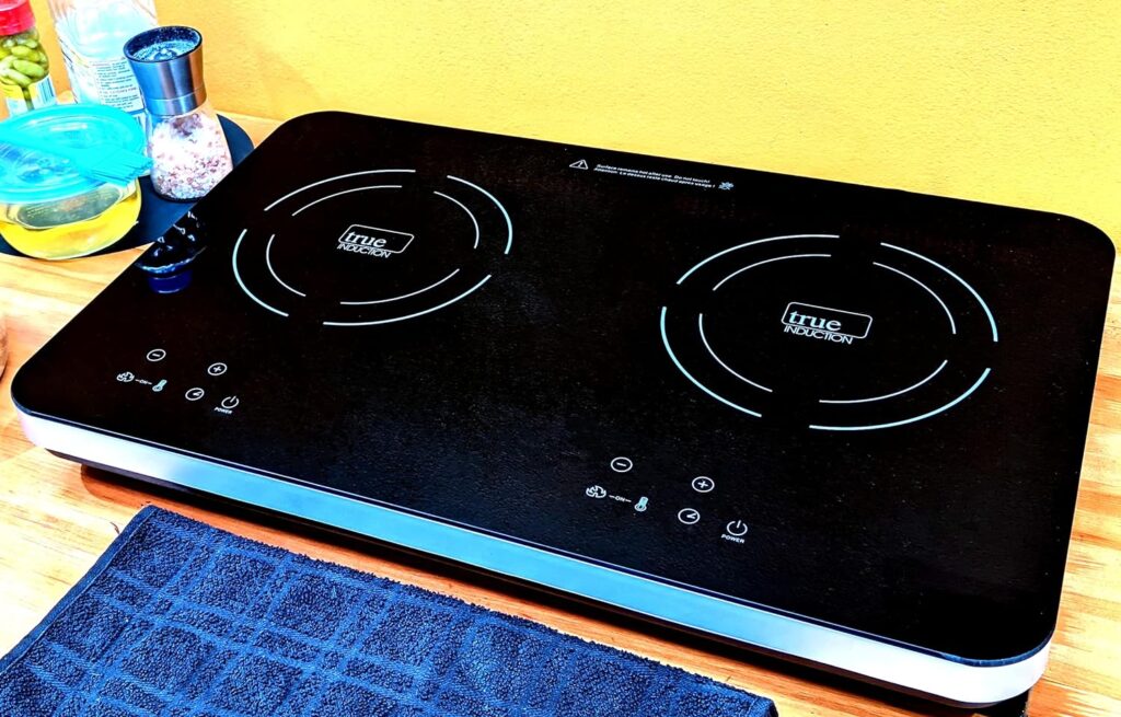 True Induction TI-2C Cooktop, Double Burner, Energy Efficient, Black