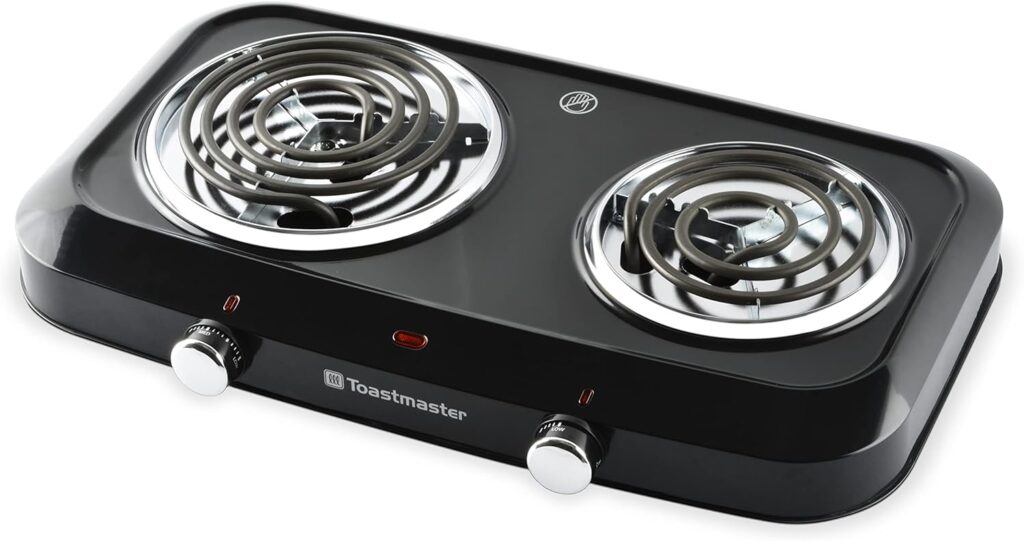 Toastmaster Double Coil Burner, Black, TM-35DB