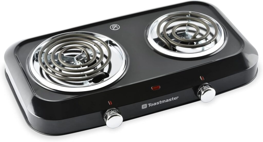 Toastmaster Double Coil Burner, Black, TM-35DB